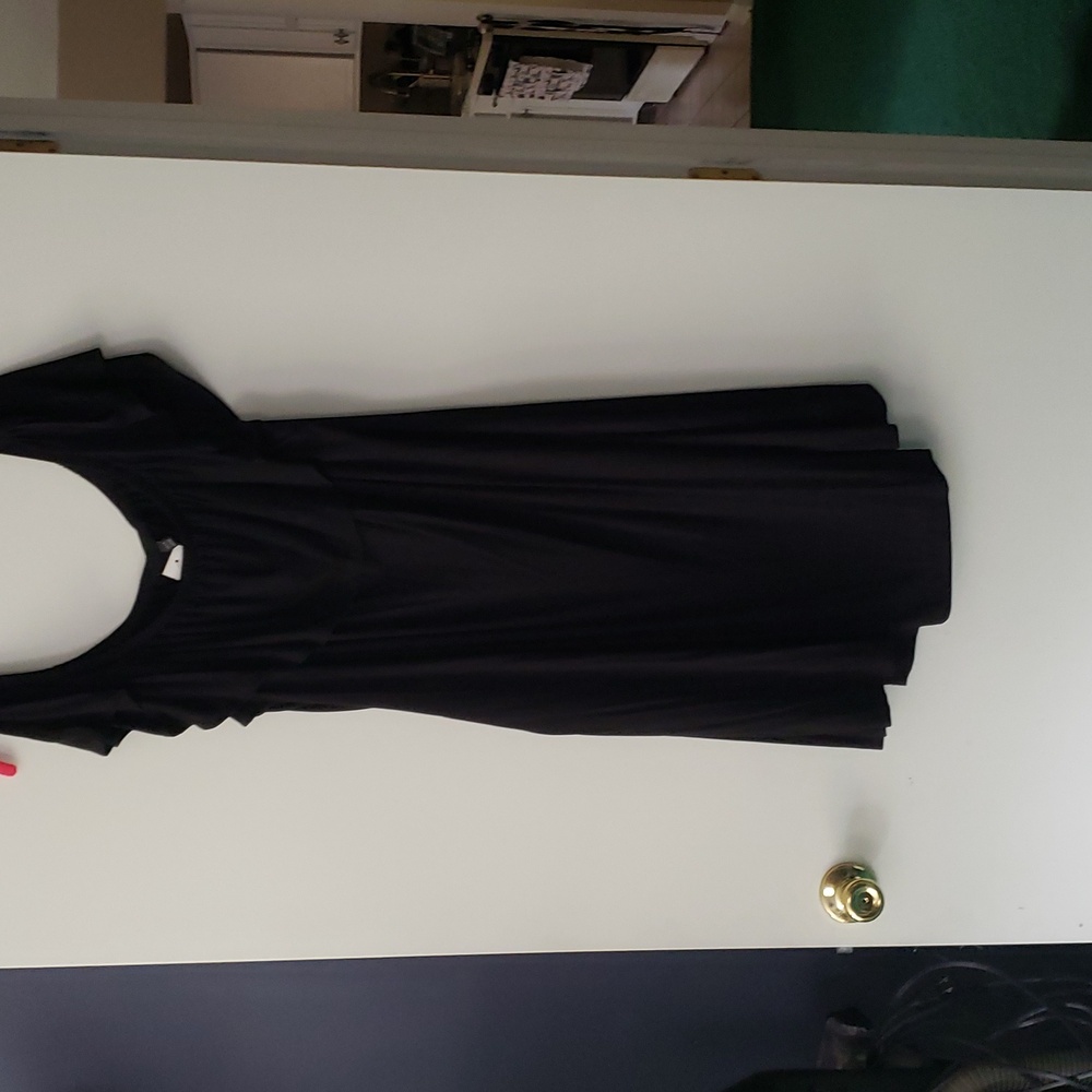 Black off shoulder dress